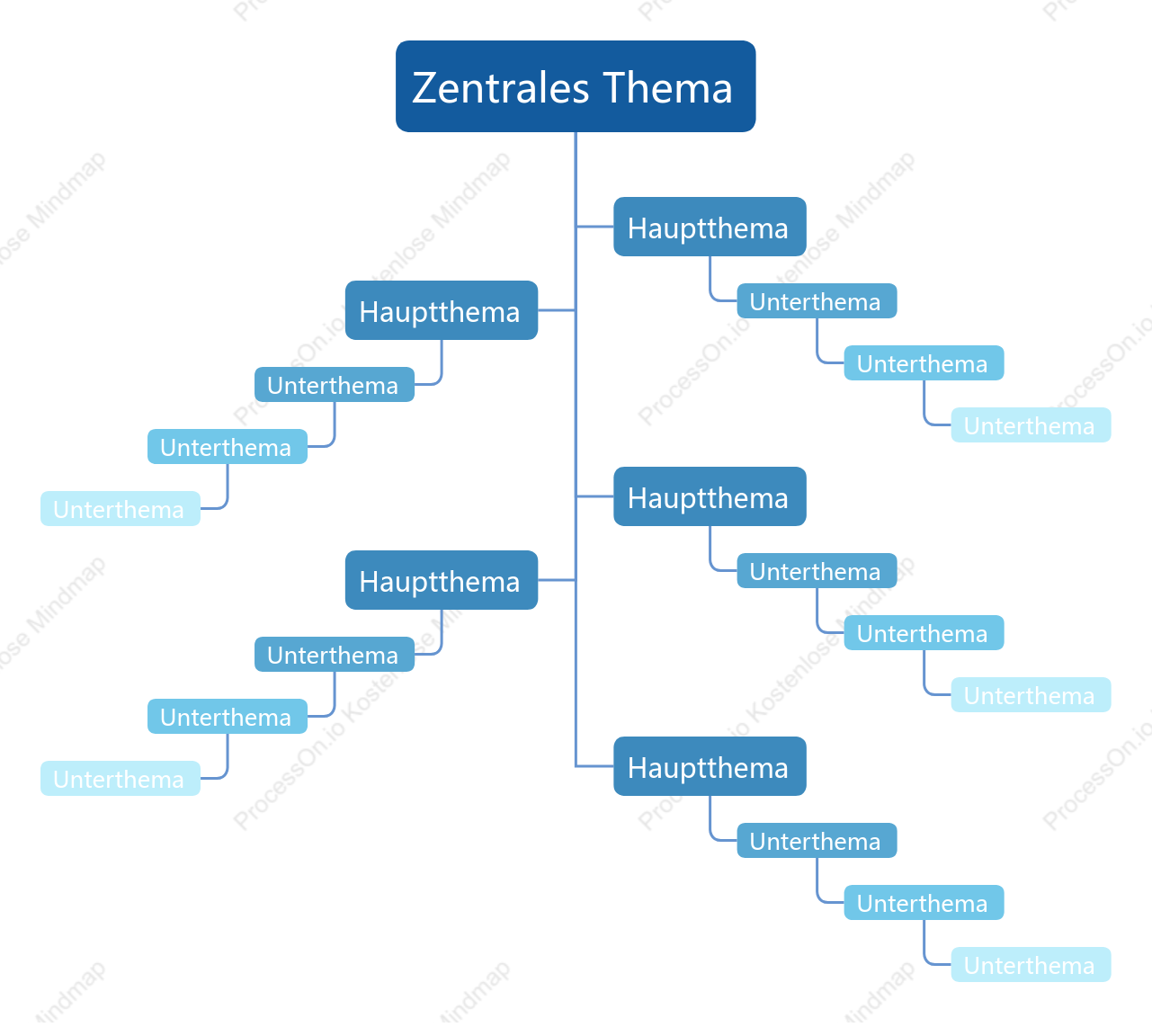 Geschäfts Blau Baumdiagramm stil vorlage