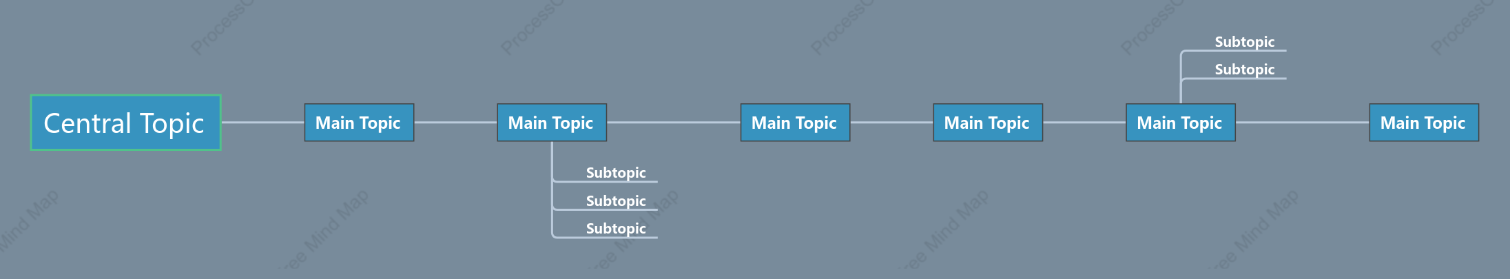 Deep Sea Morning Timeline Style Template