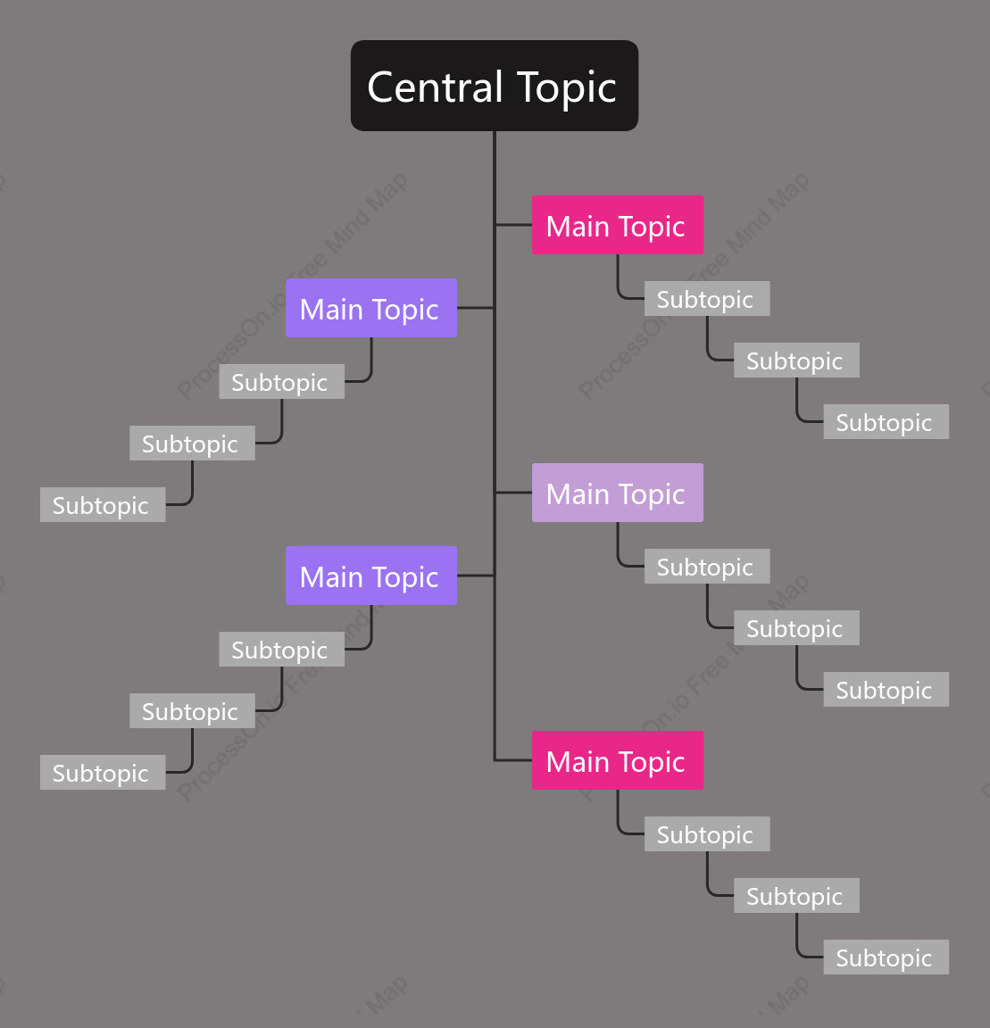 Dark Brown Tree Chat Style Template