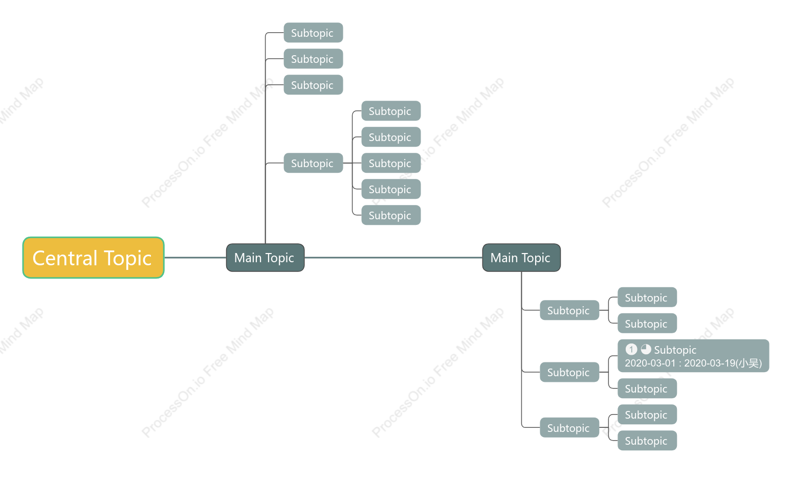 Stone Road Timeline Style Template