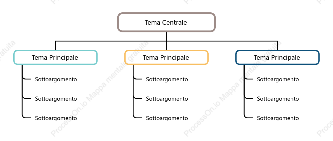 Elegante Grafico Albero spazio Modello Stile
