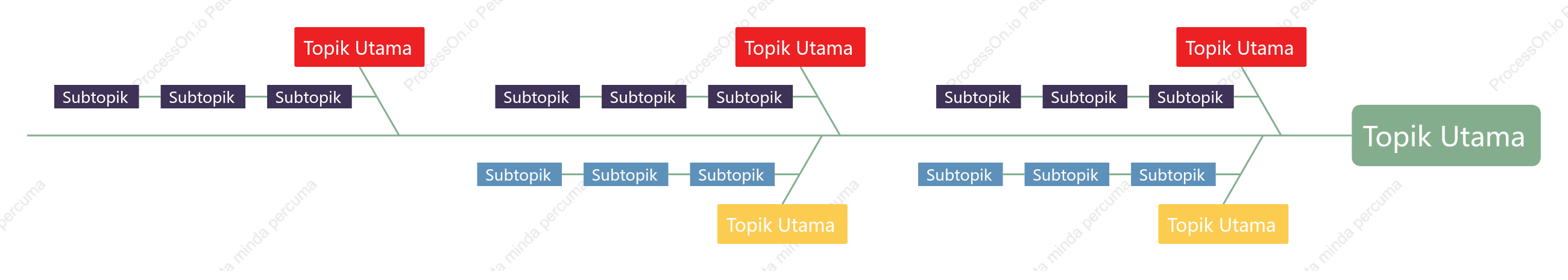 Warna Elegan Tulang Ikan ruang Templat Gaya