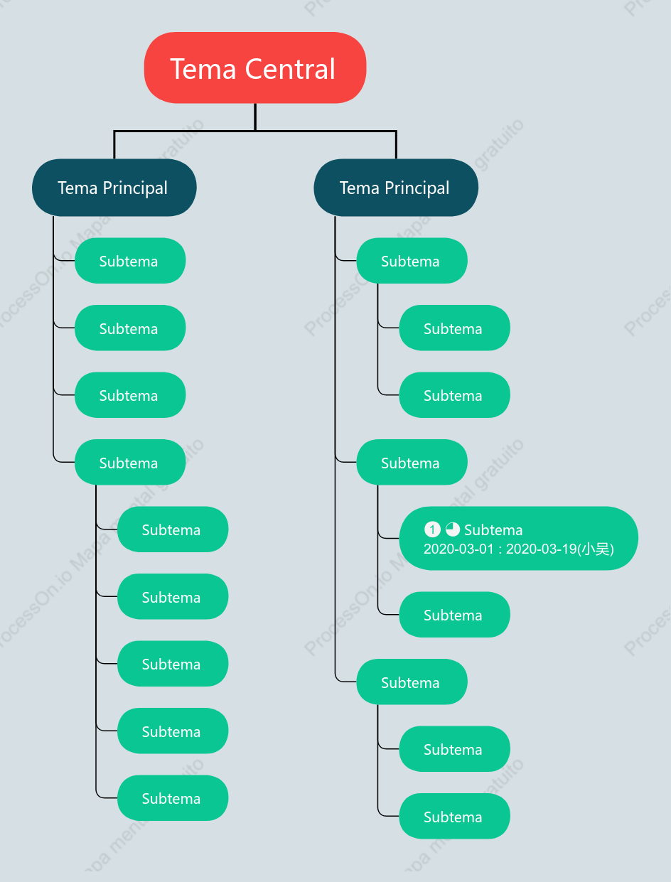 Juguete Organigrama de Árbol Plantilla de Estilo