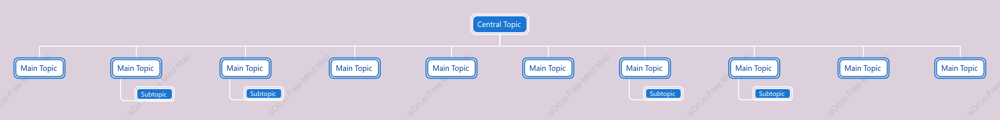 Taro Purple Tree Org Chart Style Template
