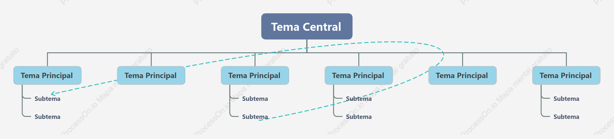 Formal Organigrama de Árbol Plantilla de Estilo