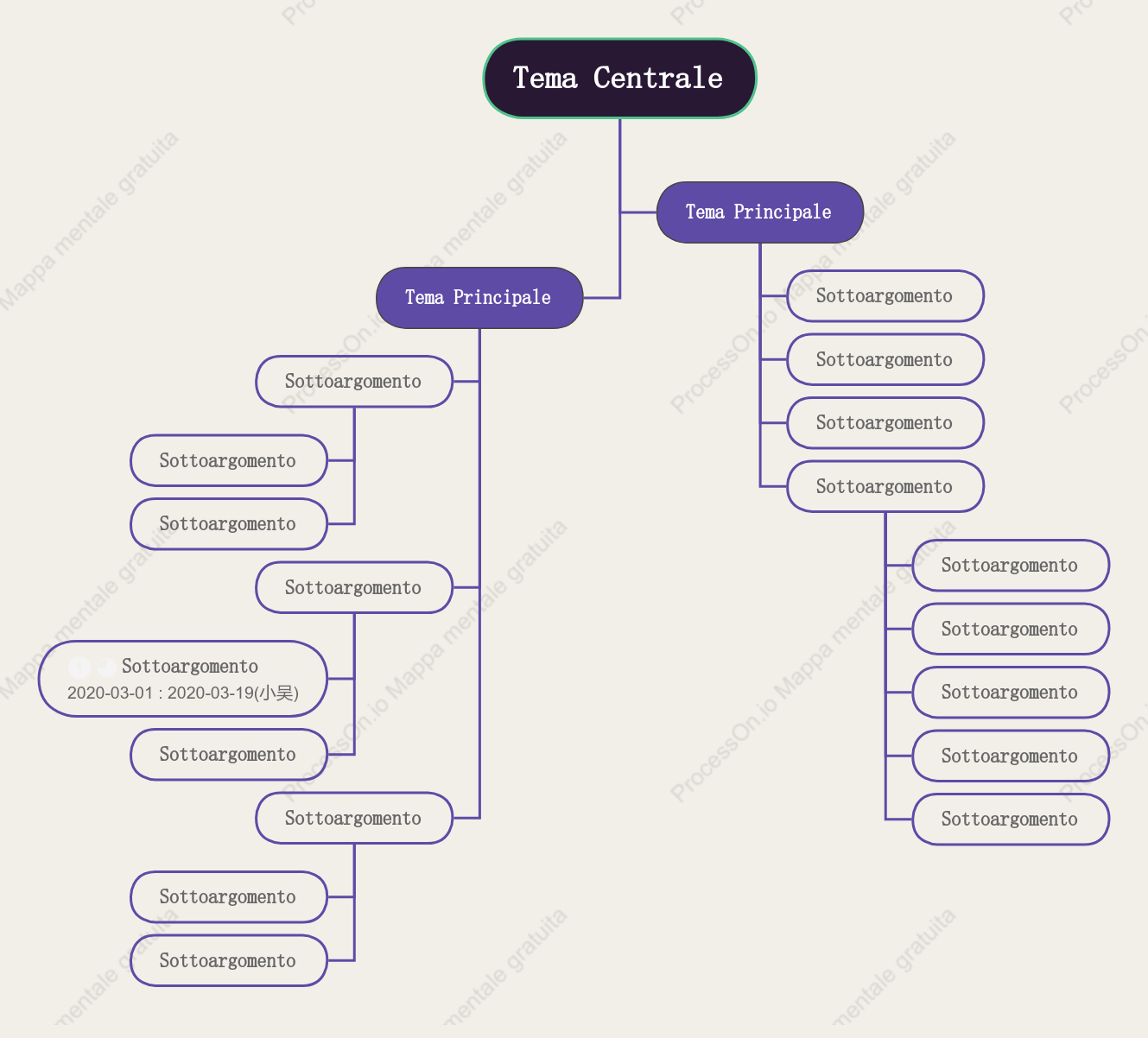 Viola Chat Albero spazio Modello Stile