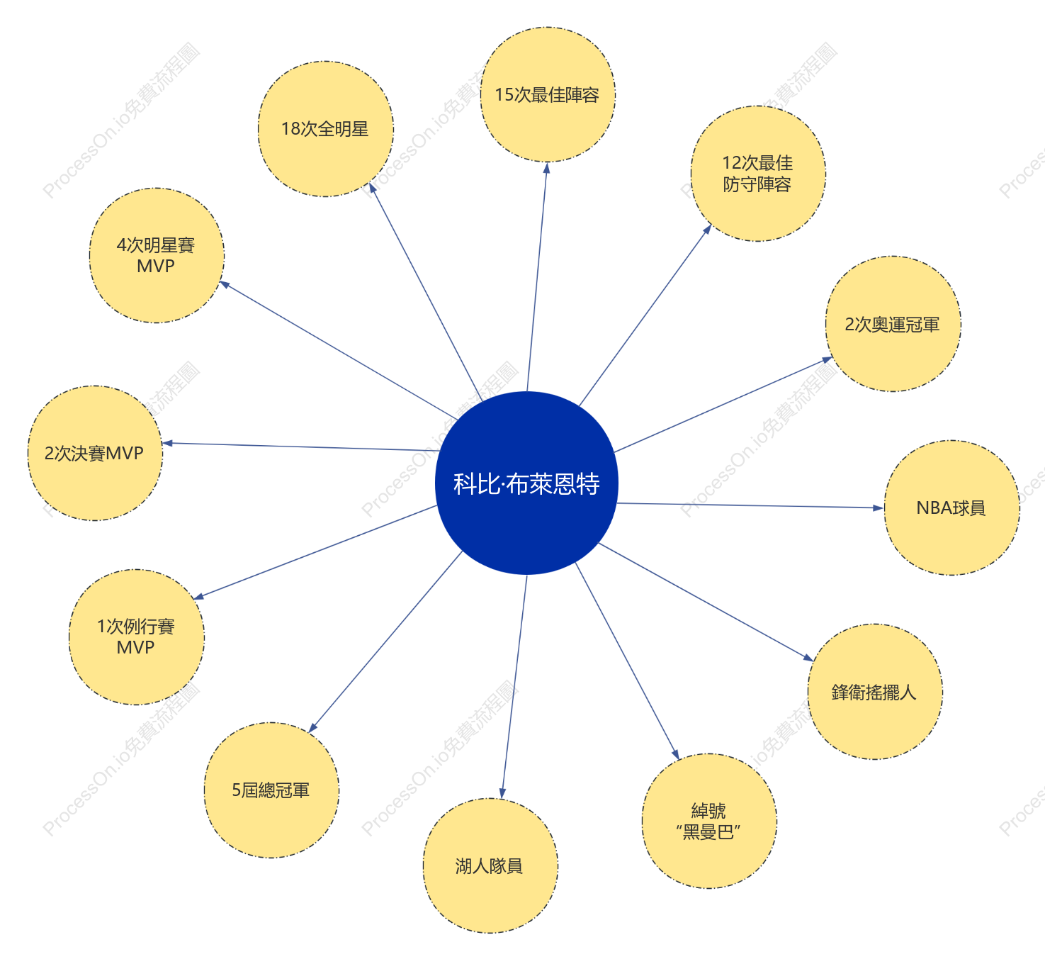 科比·布萊恩特荣誉介绍气泡图