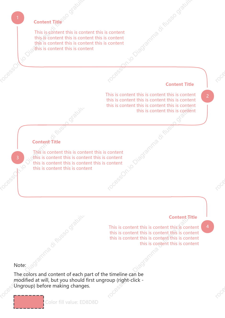 Modello di stile della timeline di avanzamento dell evento