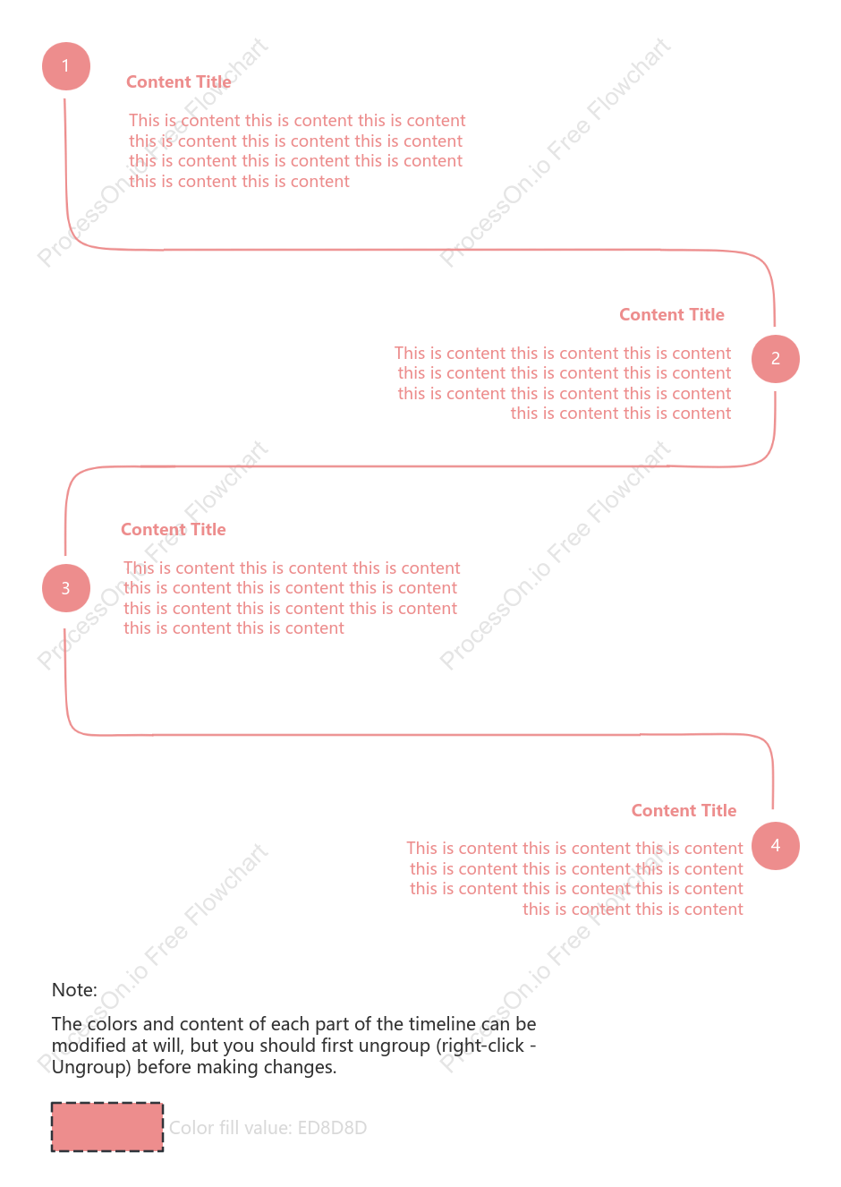 Event Progress Timeline Style Template