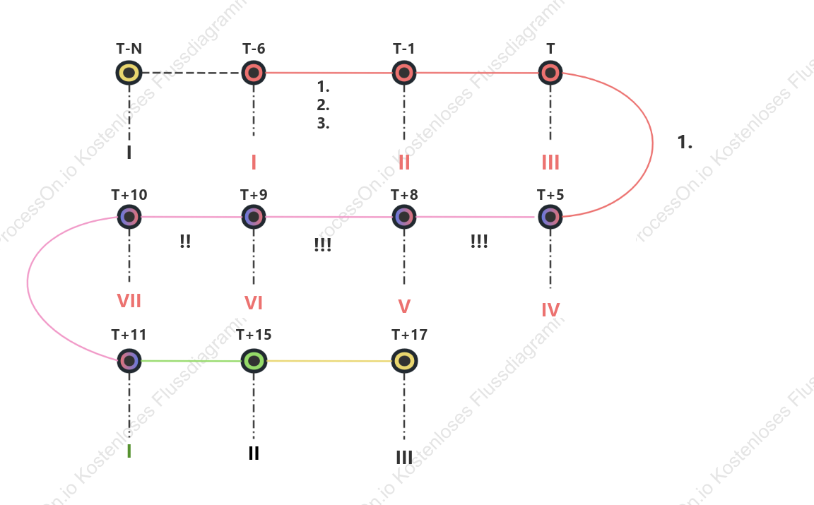 Zeitplan des Projektumsetzungsprozesses