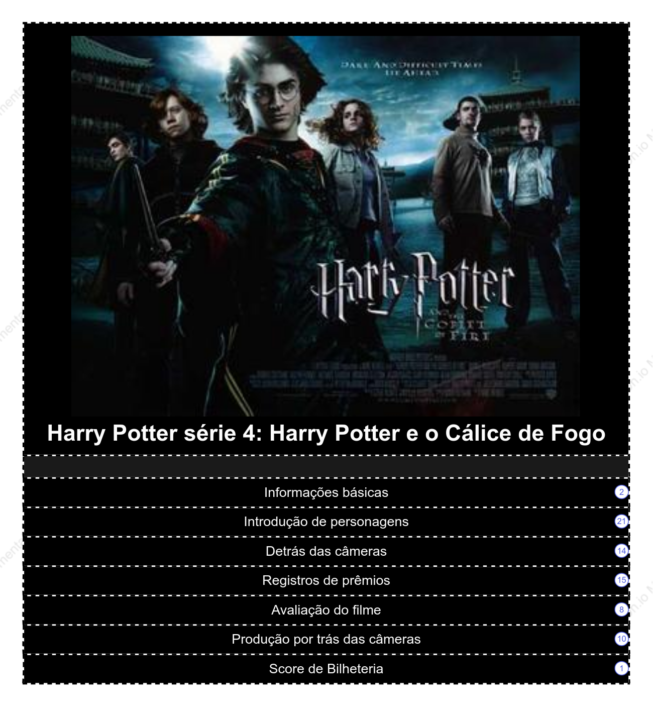 Harry Potter série 4: Harry Potter e o Cálice de Fogo