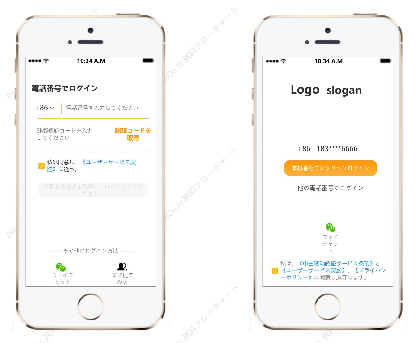中国インターネット製品APPログインインターフェイス