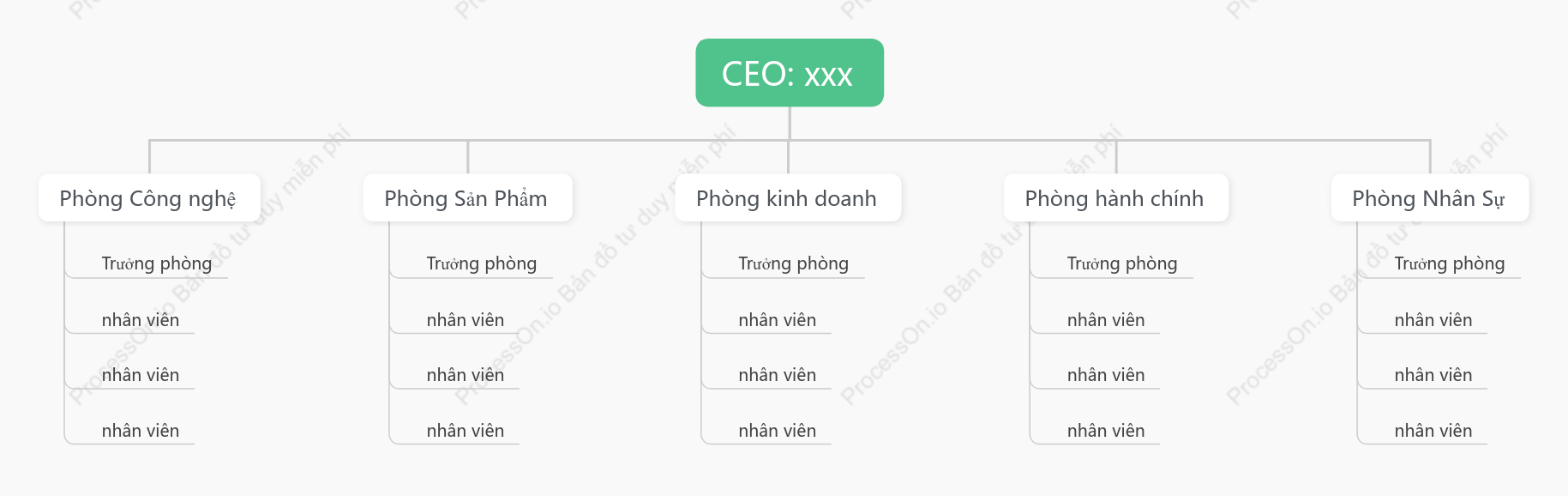 Sơ đồ tổ chức chung- CEO：xxx
