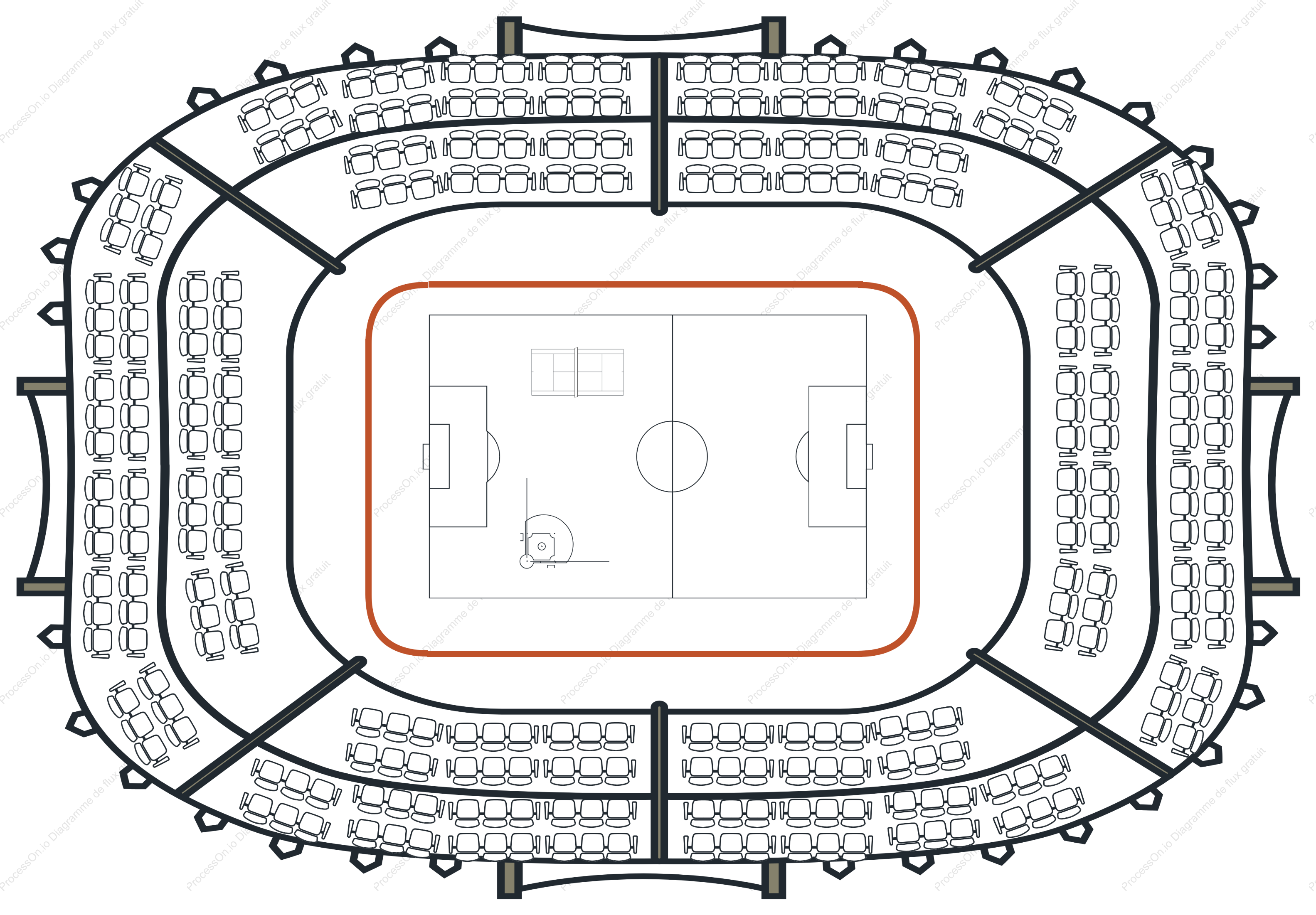Plan du stade