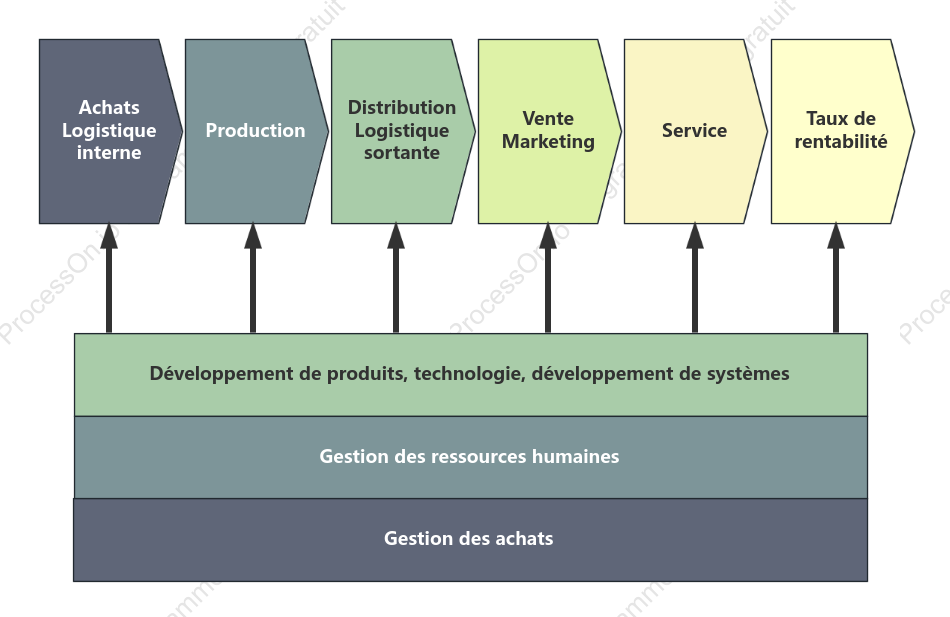Modèle de base de la chaîne de valeur de l'entreprise