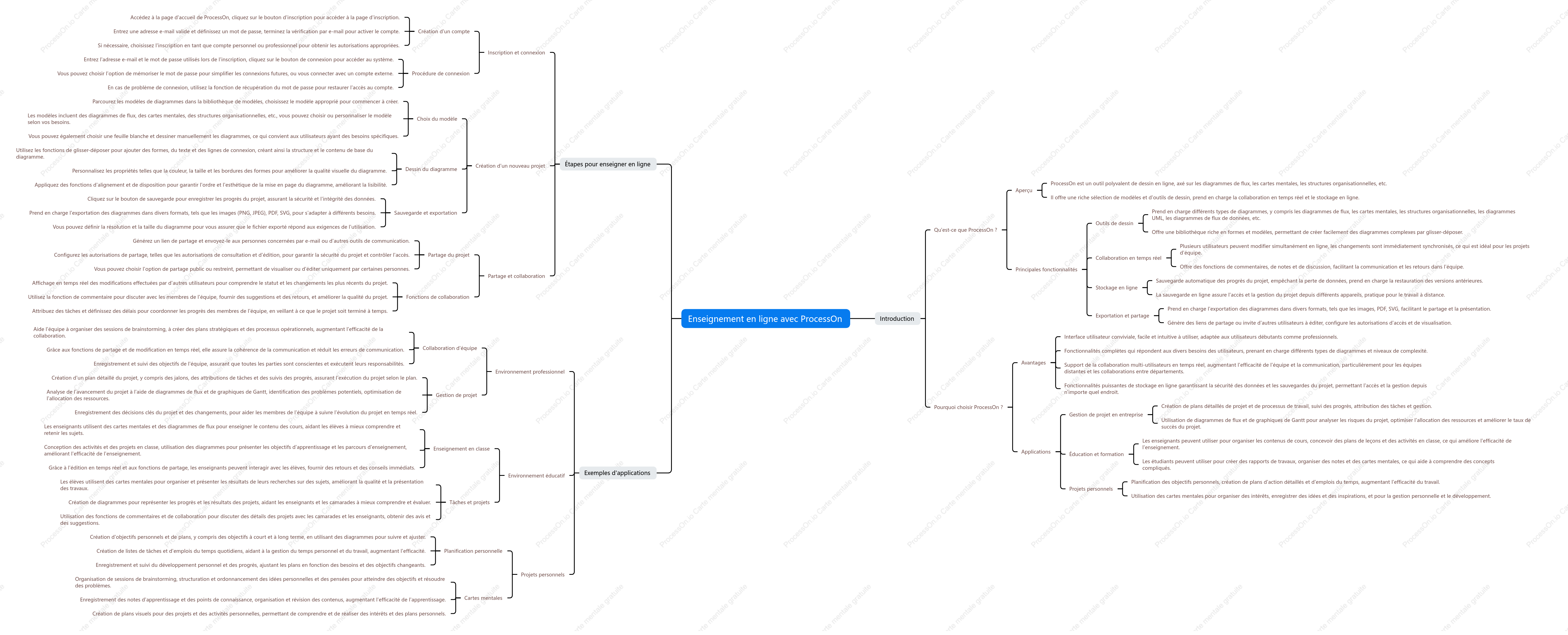 Enseignement en ligne avec ProcessOn