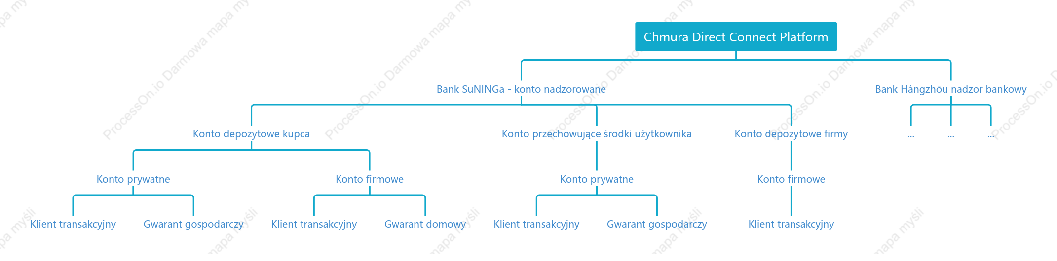 Struktura organizacyjna rachunku depozytowego środków