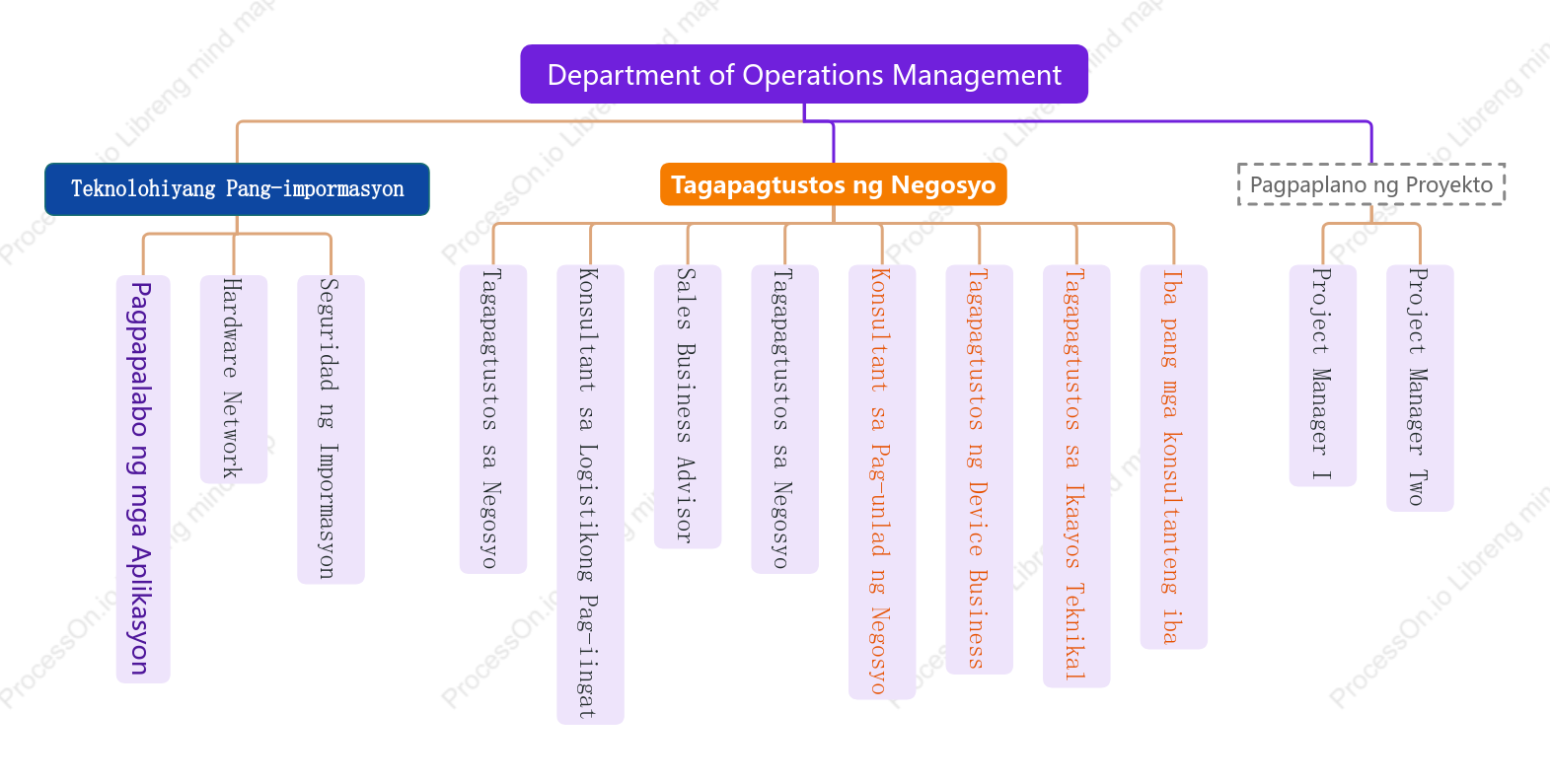 Tsart ng Organisasyon ng Information Management Center