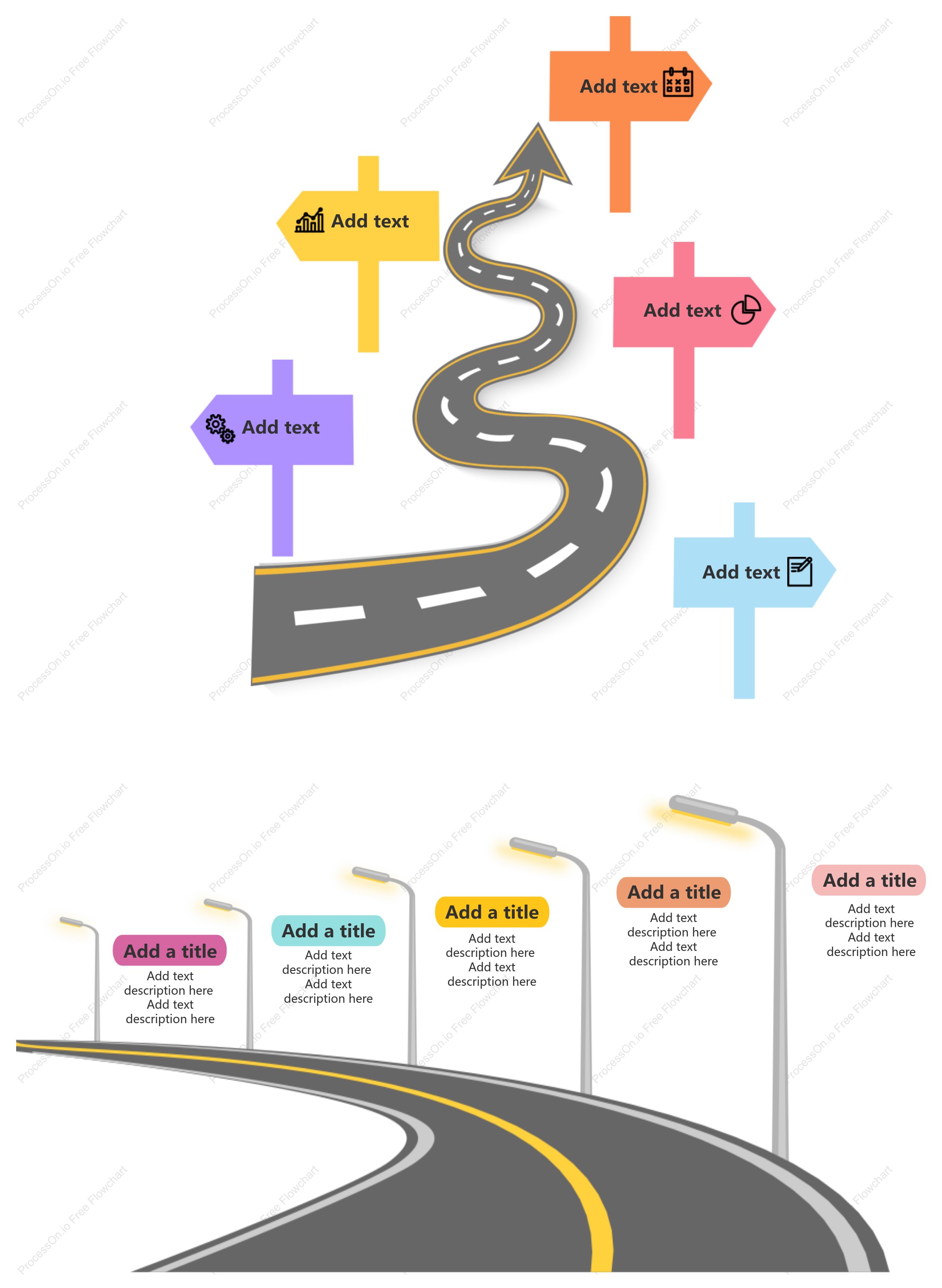 Road Shape Creative Timeline