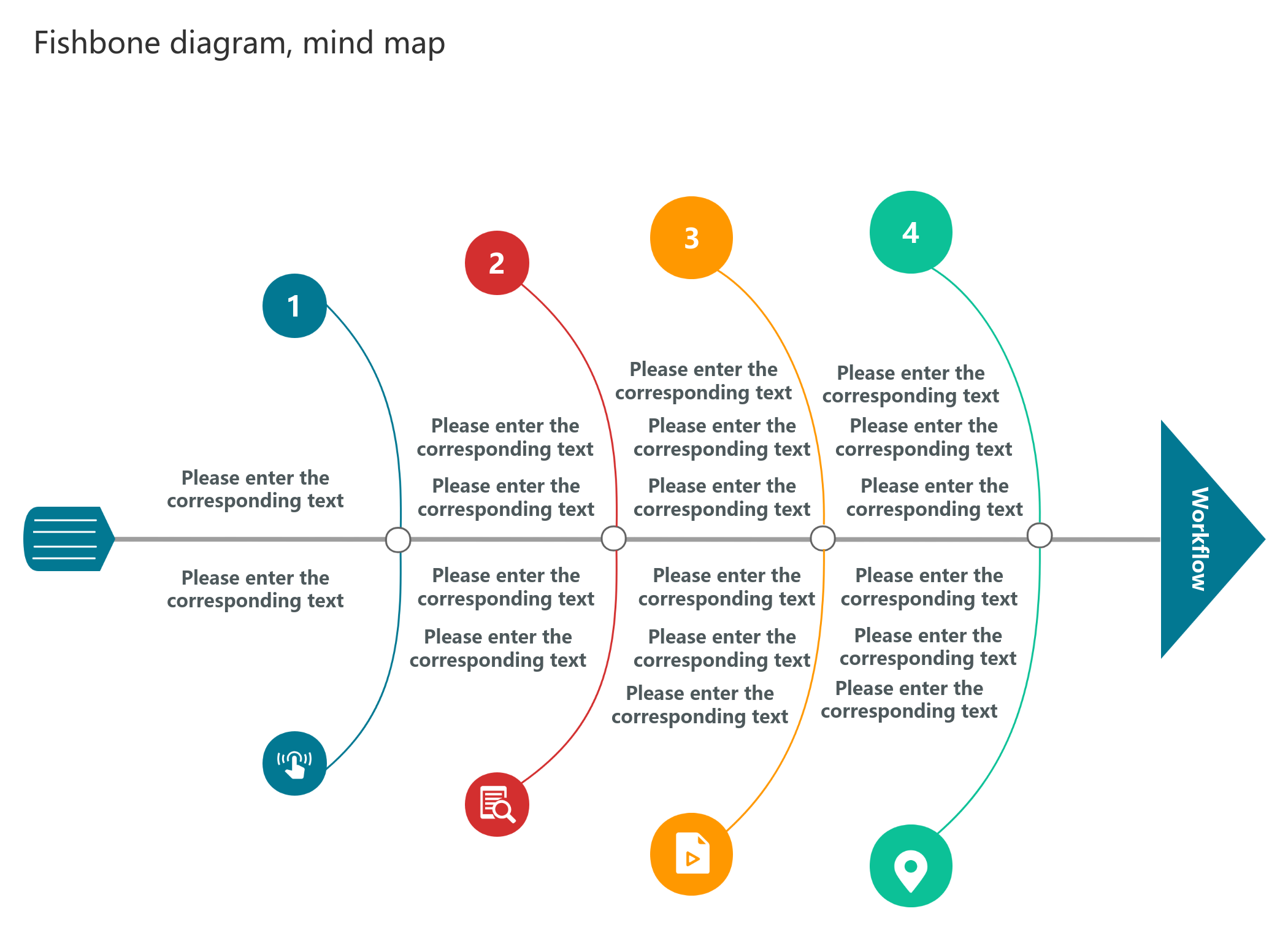 Fishbone diagram template for workflow