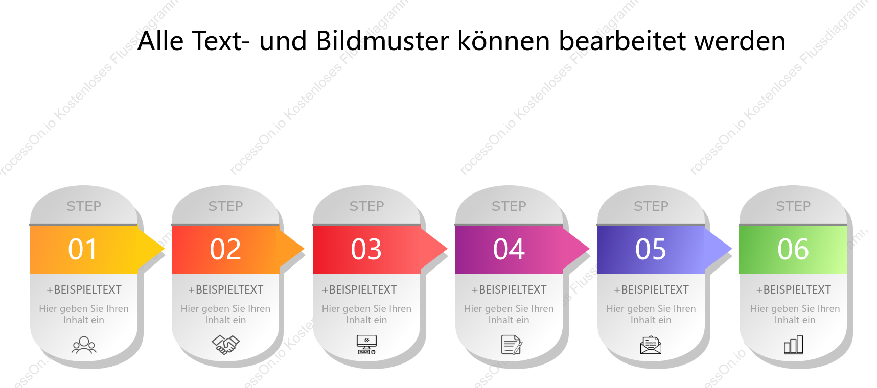 Timeline-Vorlagenfarbe