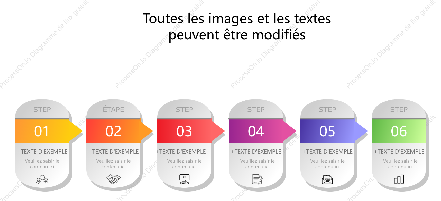 Modèle de chronologie-Couleur
