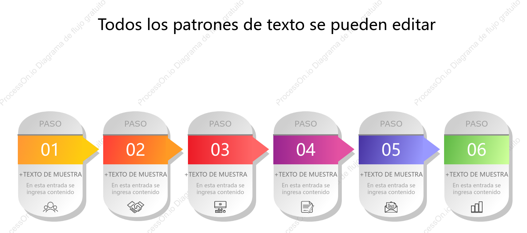 Color de plantilla de línea de tiempo