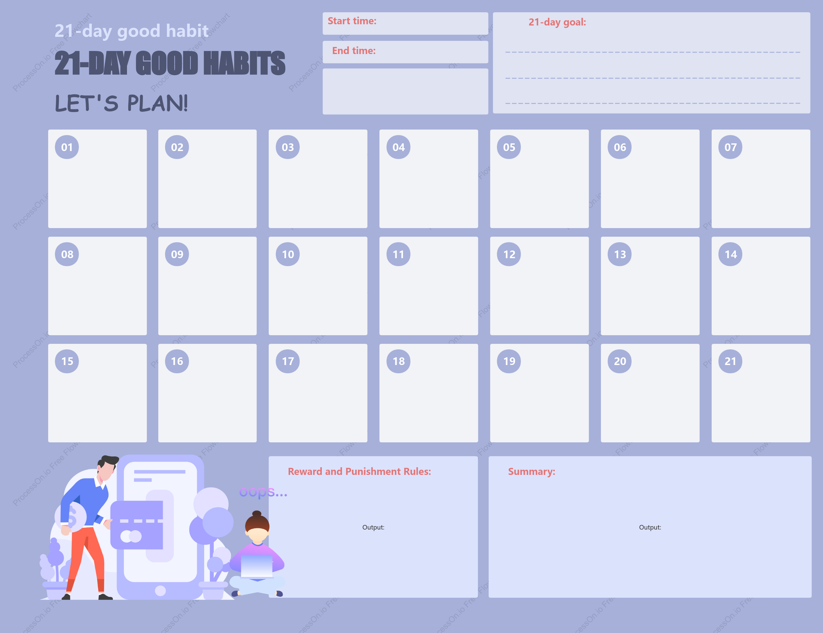21-Day Good Habits Planner