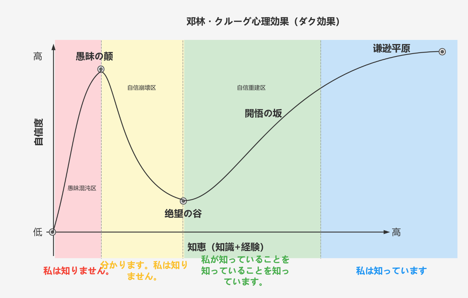 ダンリン・クルーガーの心理効果（ダック効果）