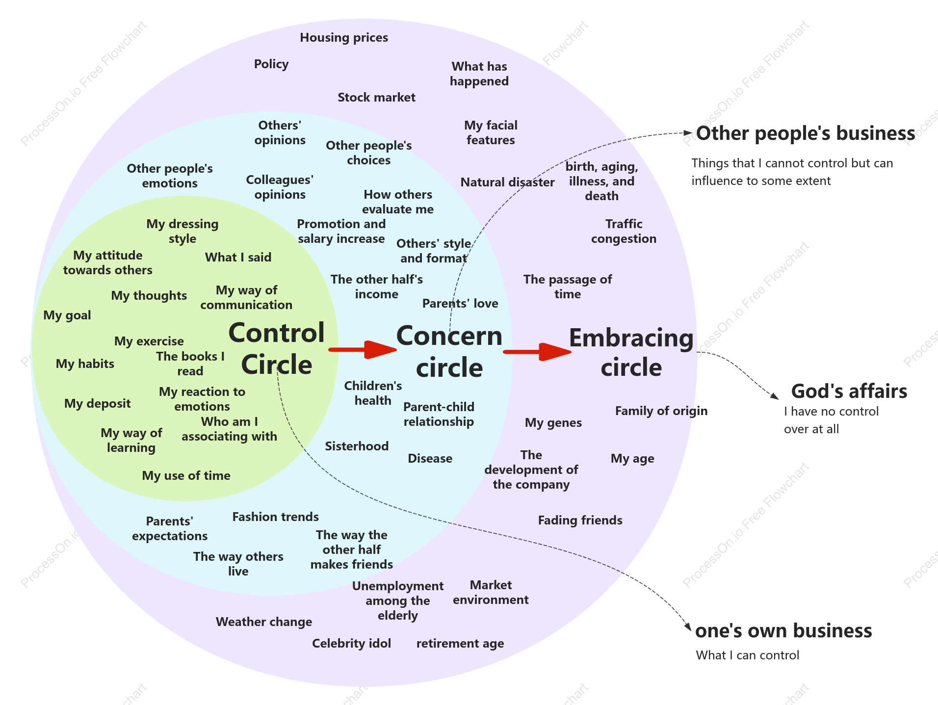 The Onion Model of Life Control