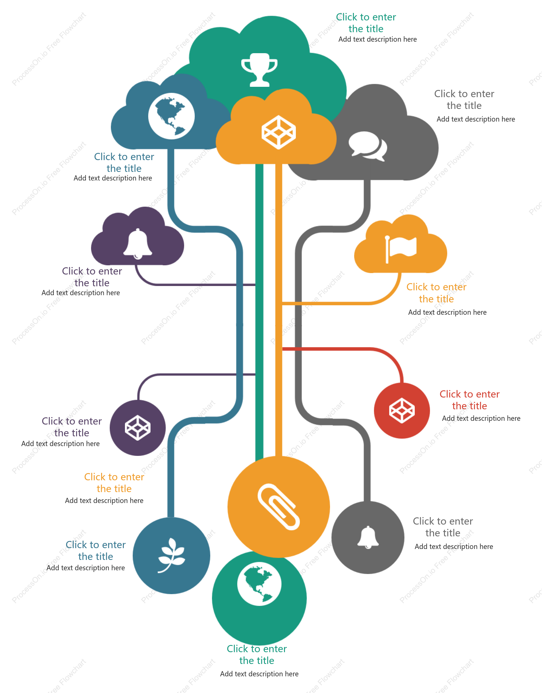 Tree diagram creative template