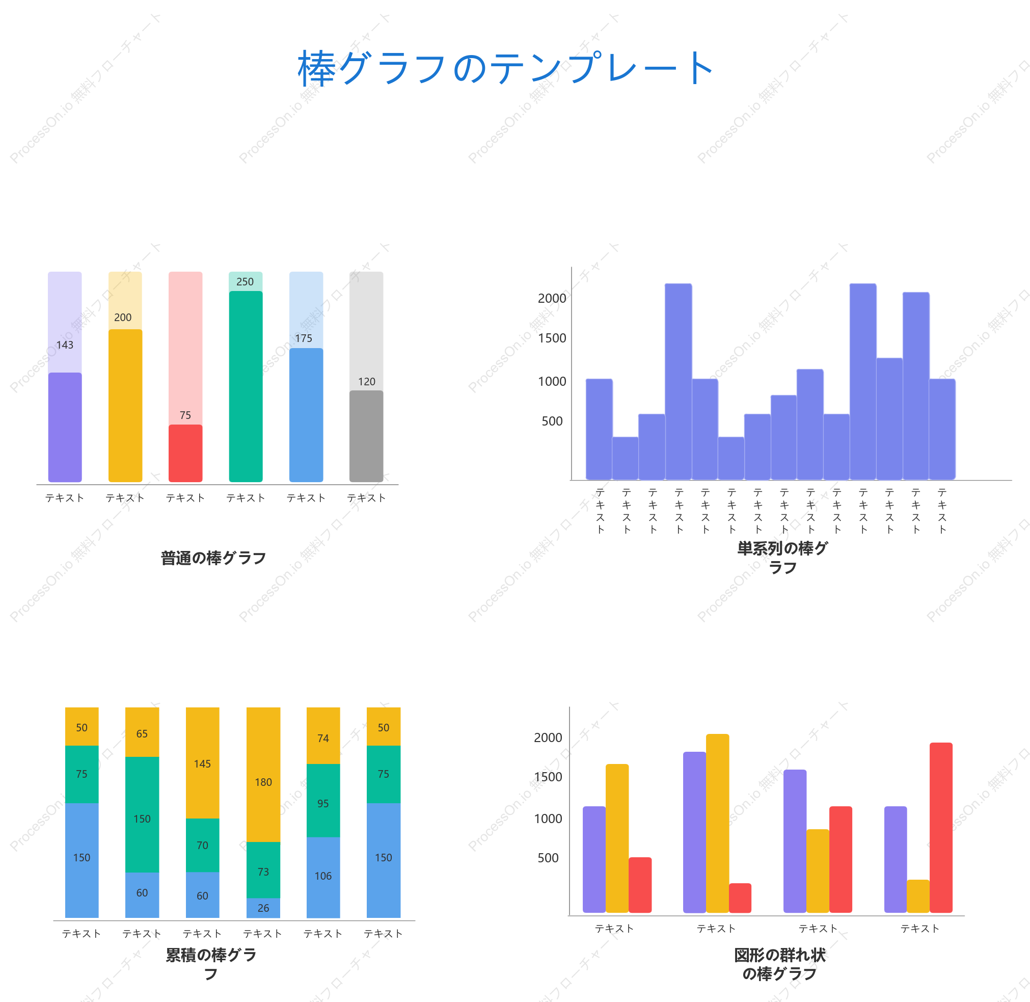 棒グラフのテンプレート
