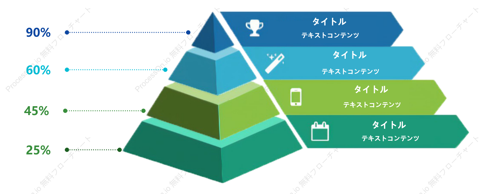 ピラミッドチャートテンプレート