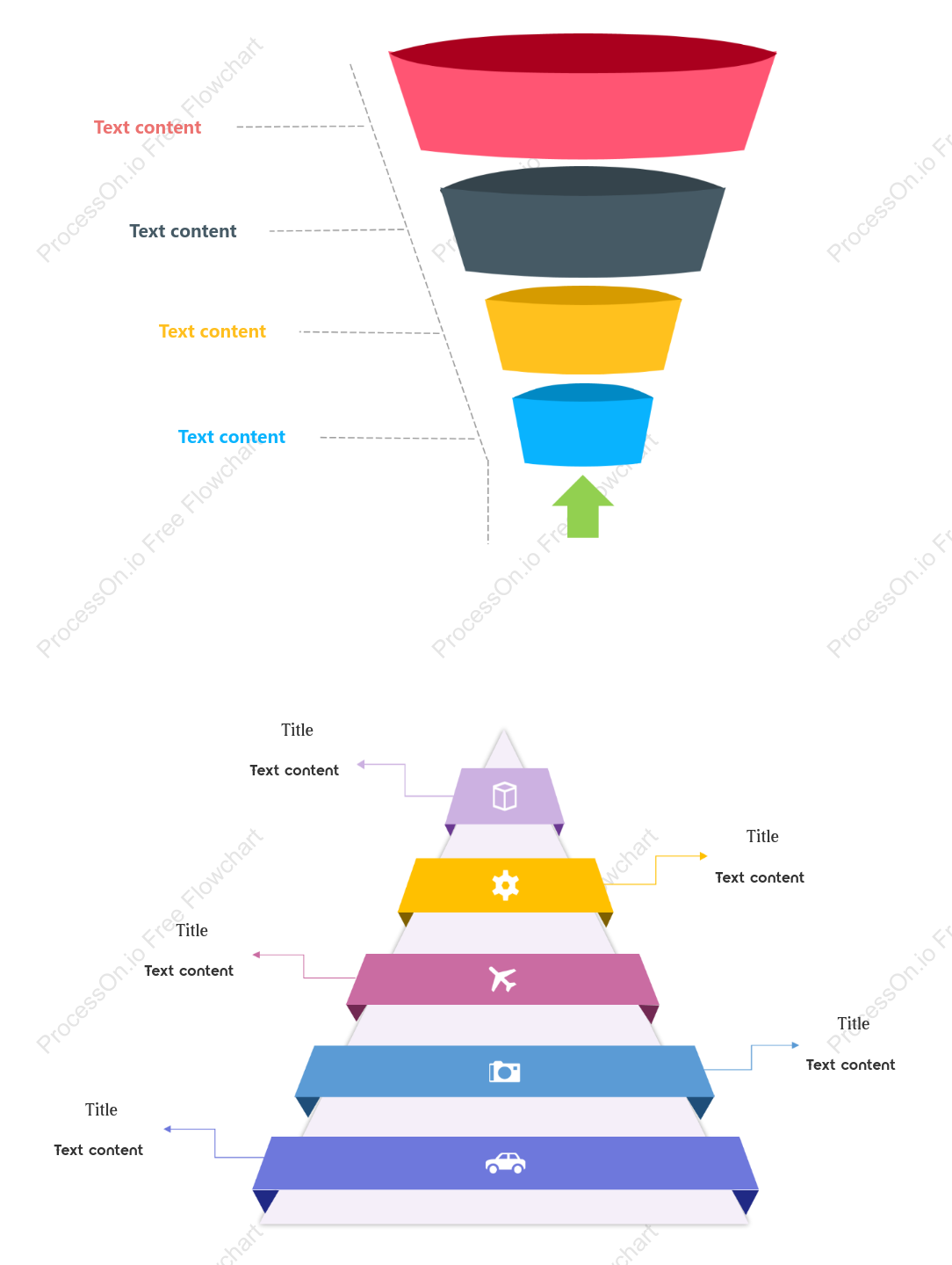 Hierarchical pyramid template