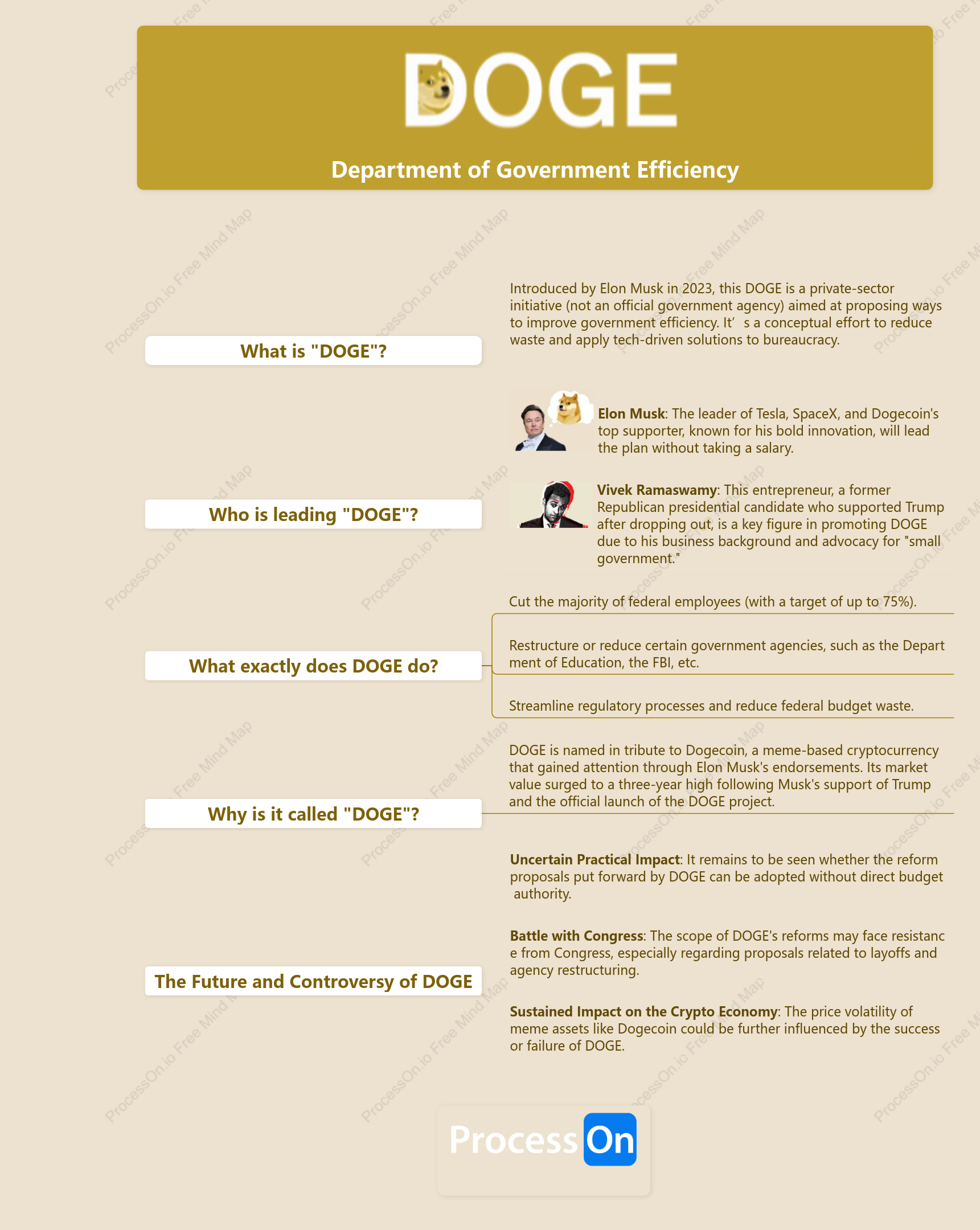One picture shows you Musk and the "Department of Government Efficiency DOGE"