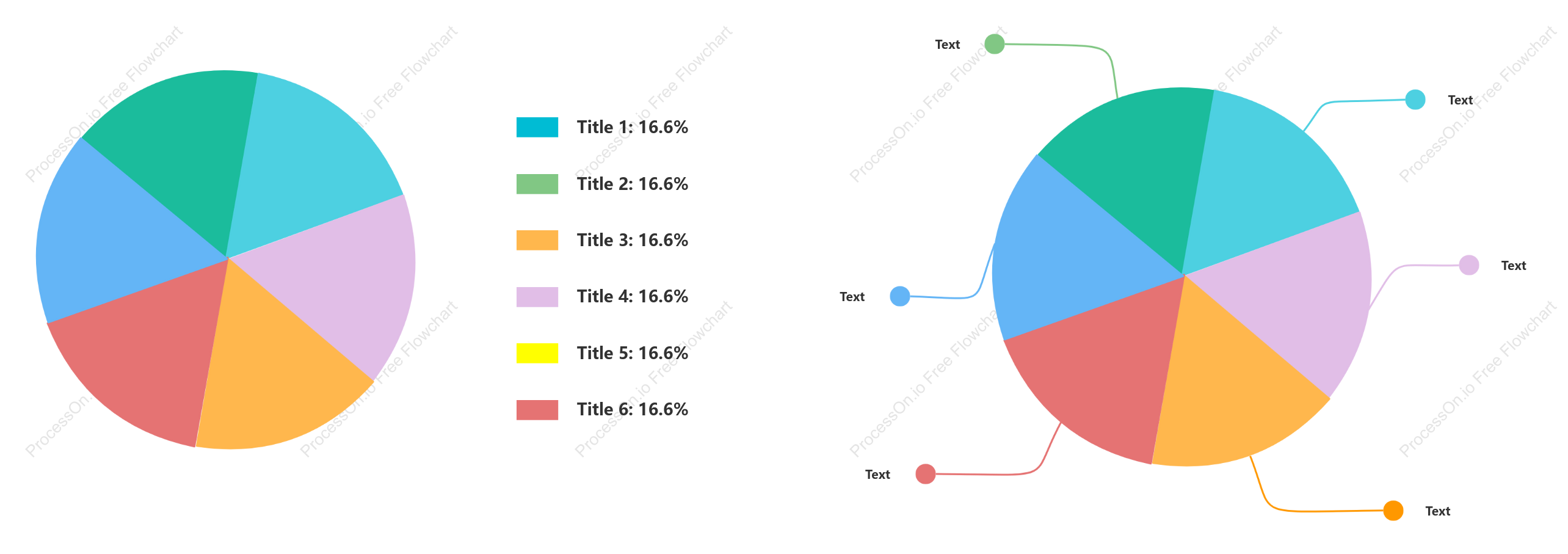 Pie chart template - color