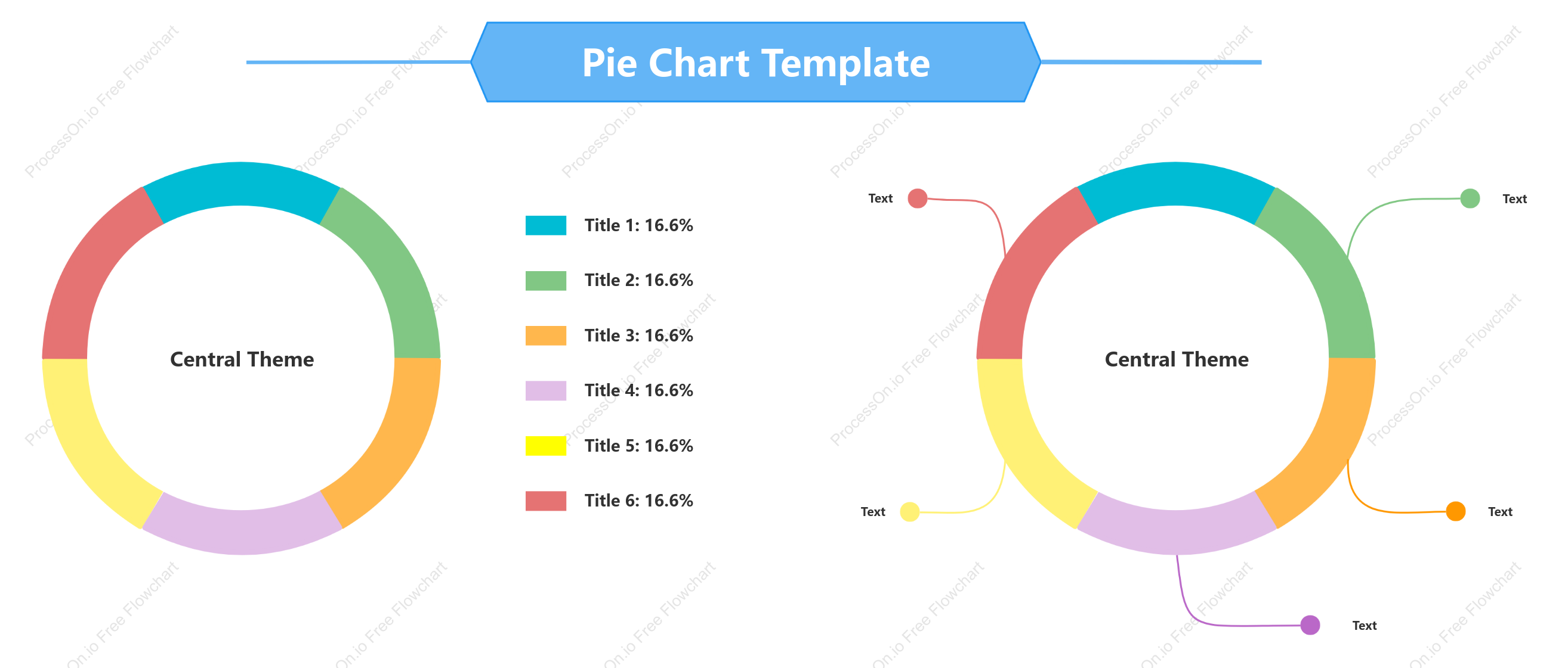 Ring chart - pie chart template