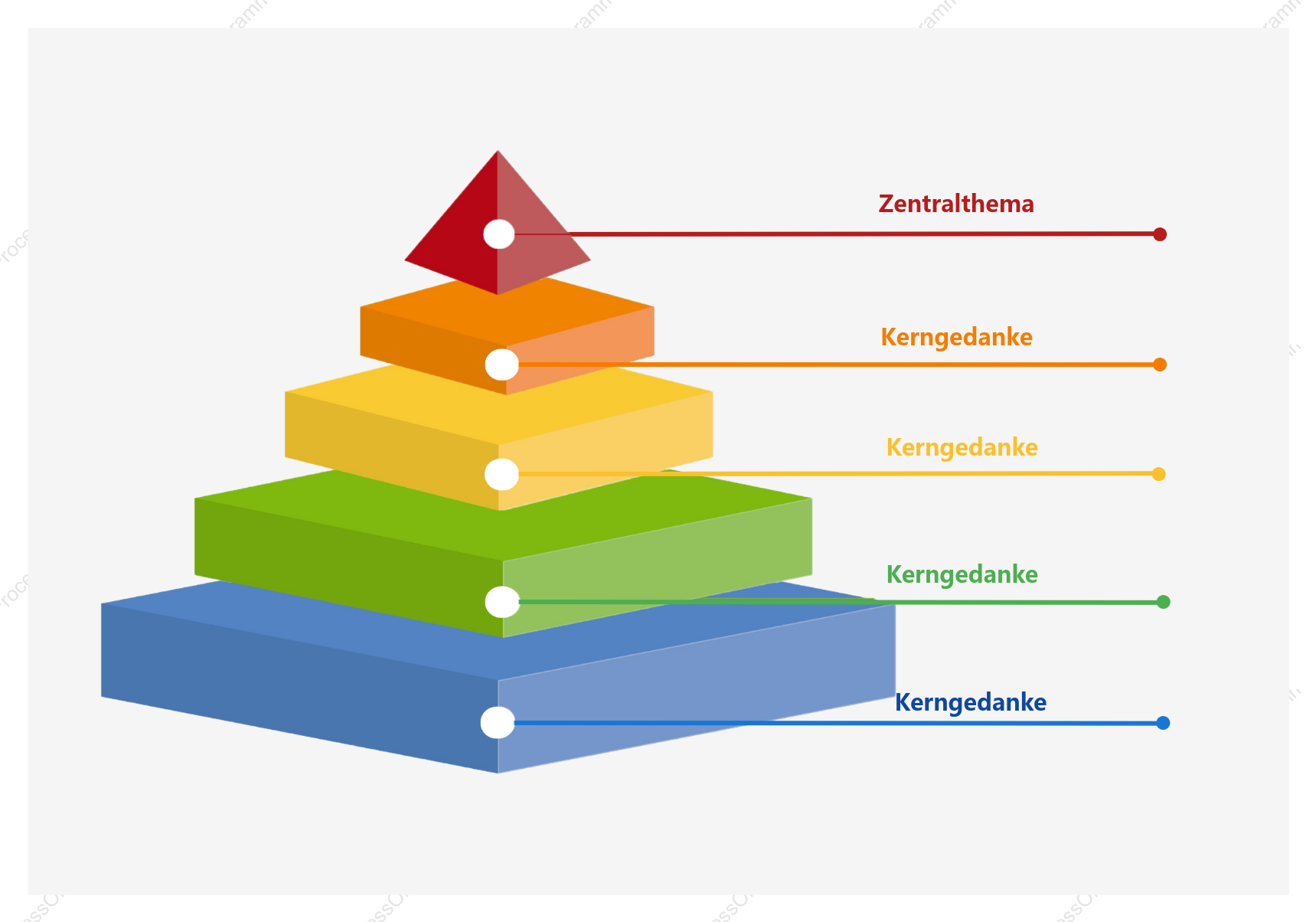Pyramidenmodellvorlage - dreidimensionale Struktur