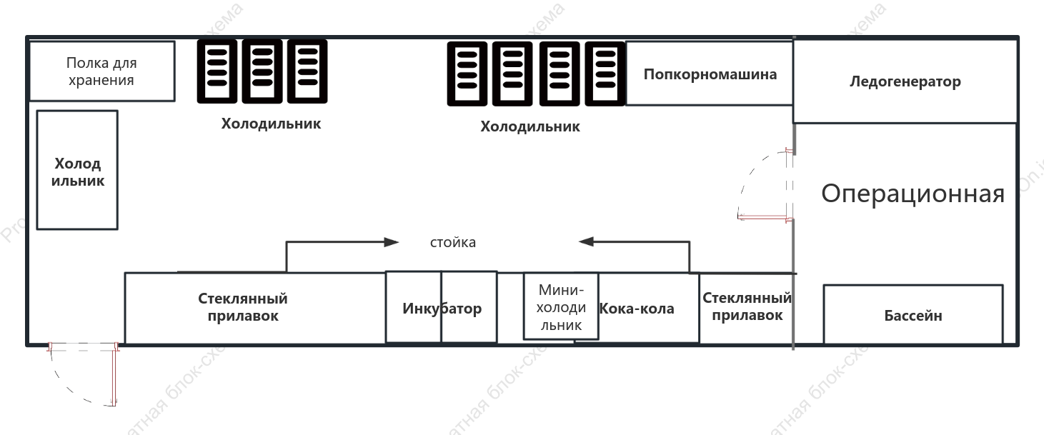 План ресторана