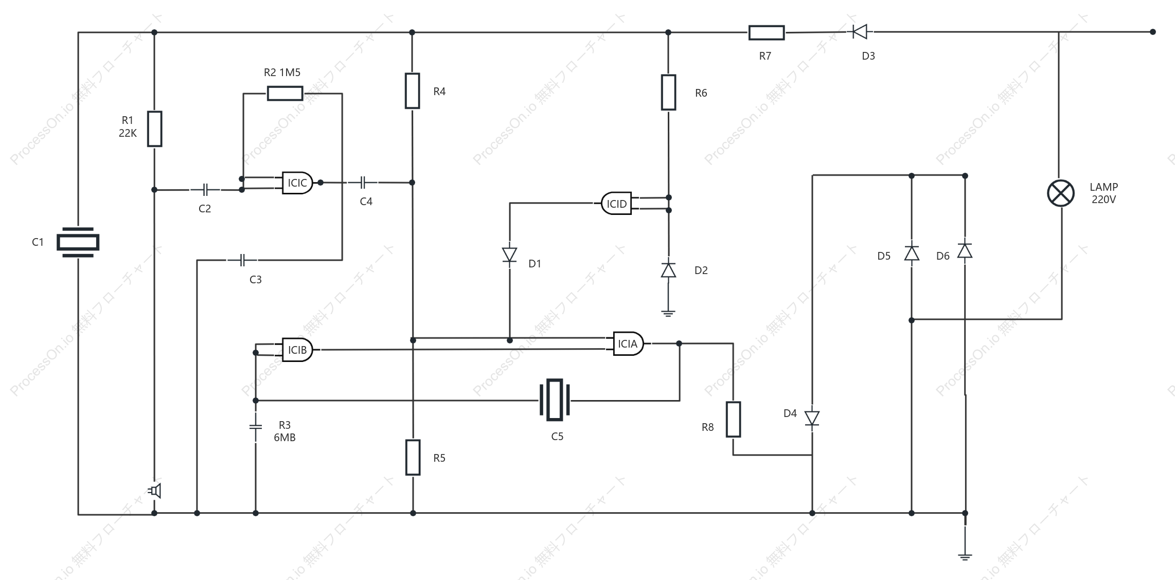 音声制御回路図