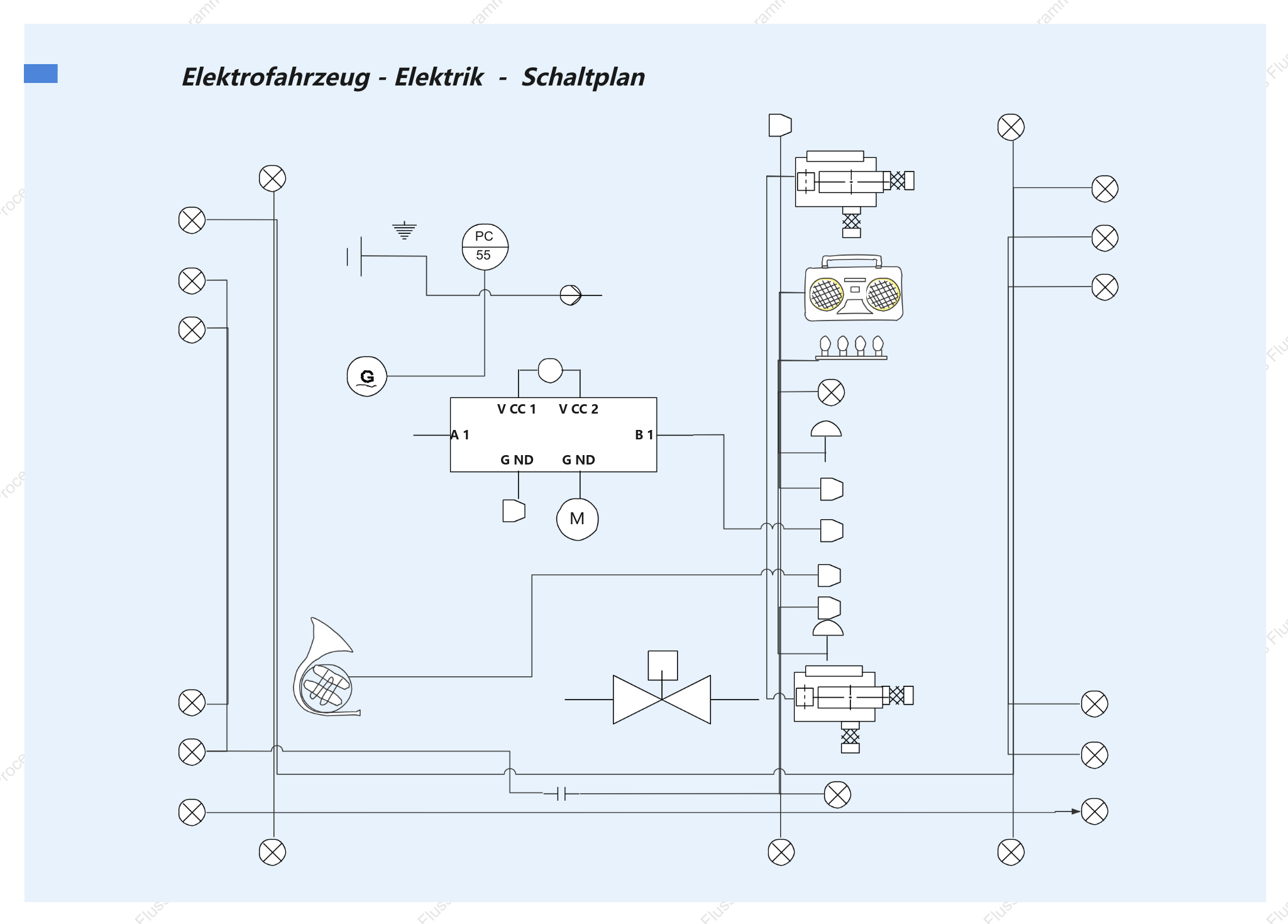 Schaltplan für Kfz-Elektrik