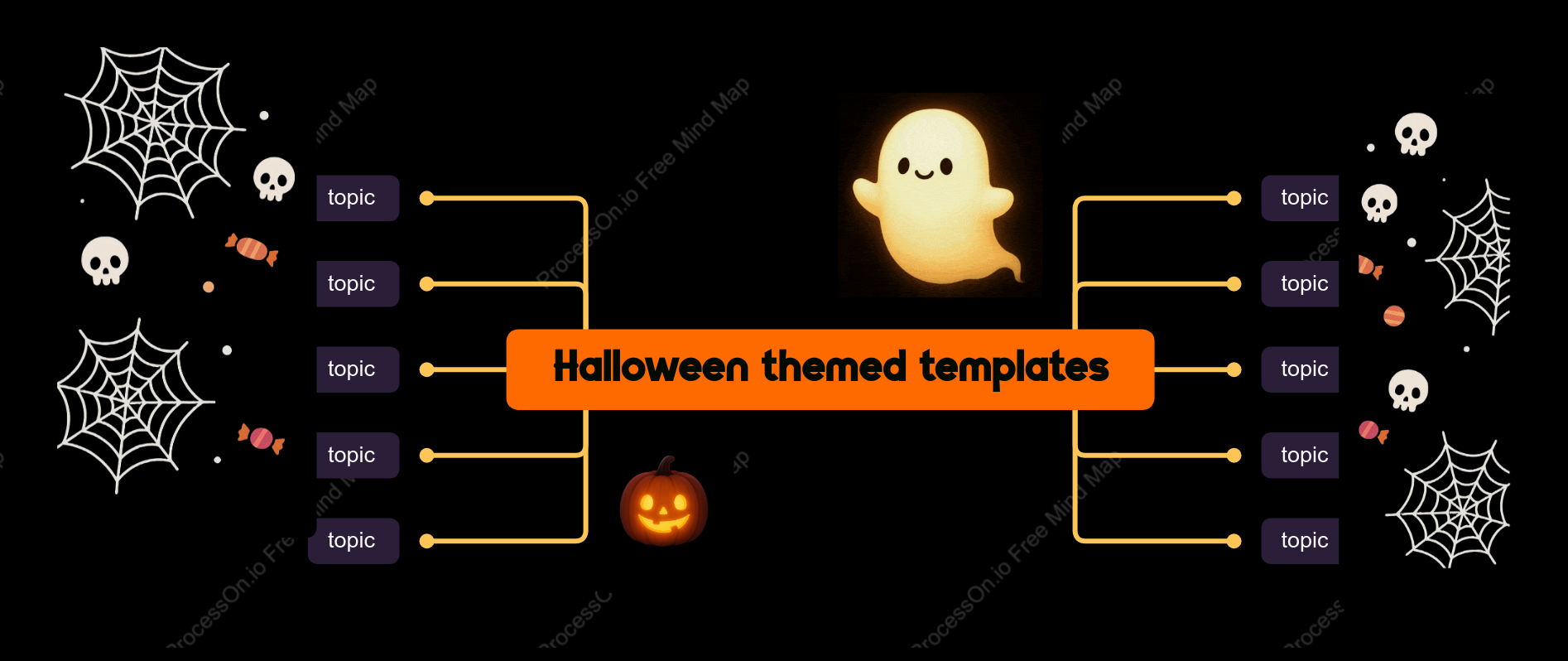Halloween-themed dynamic template
