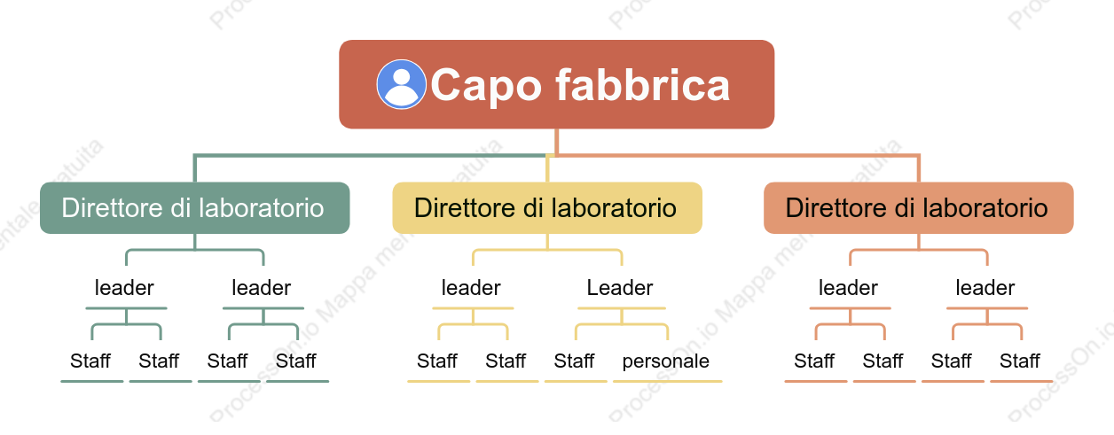 Organigramma Lineare
