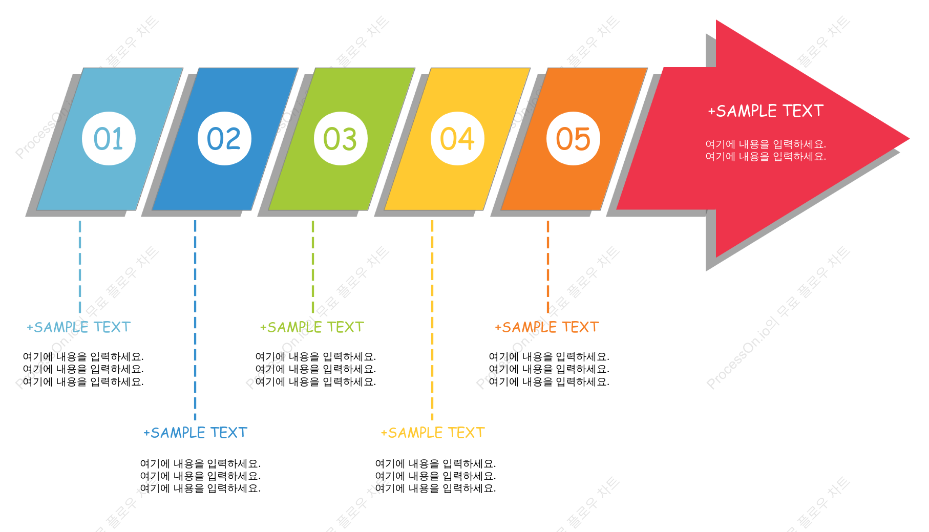 화살표 방향 타임라인