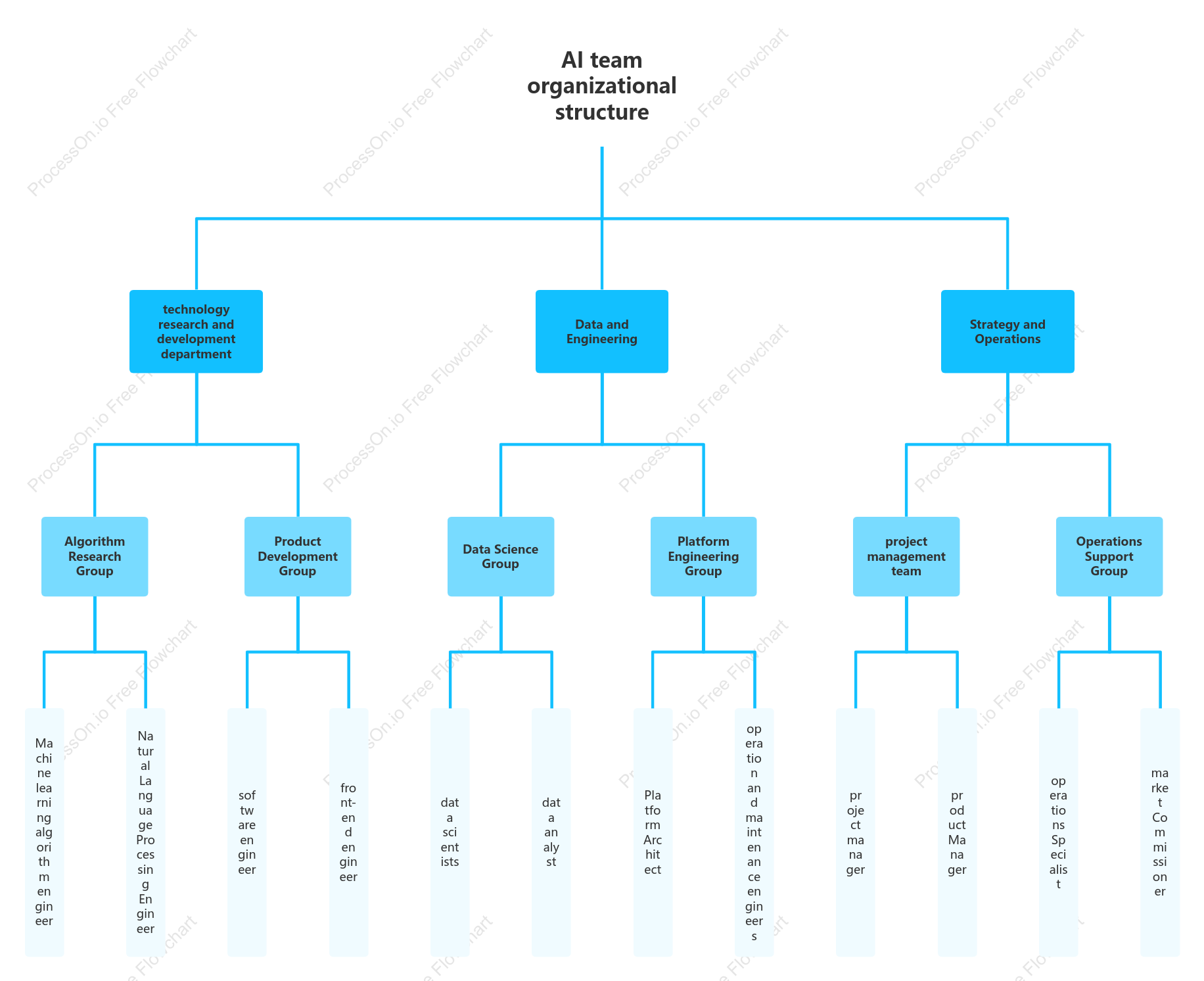AI Team Organizational Structure Chart