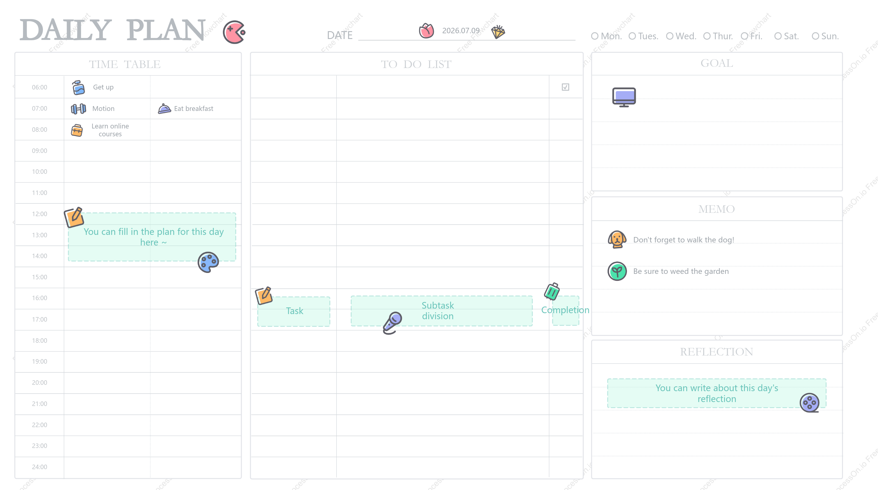 Summer Vacation Schedule