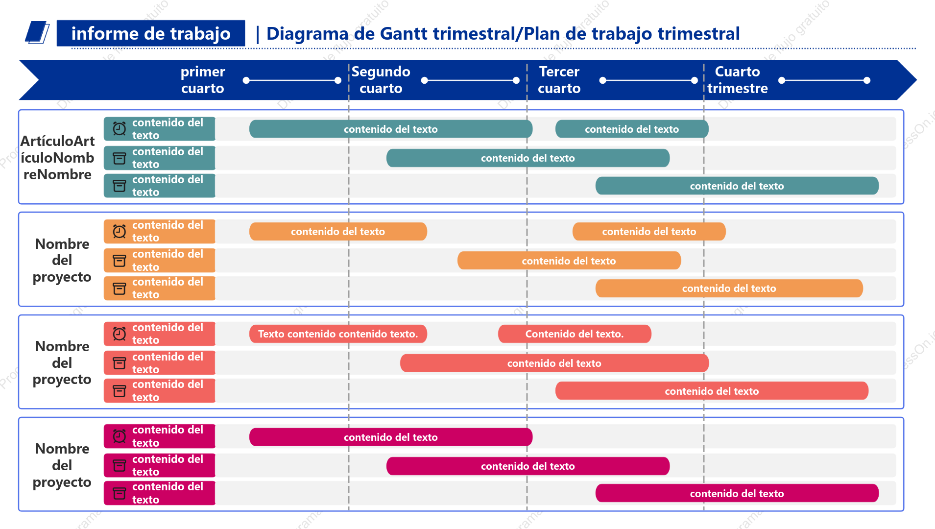Diagrama de Gantt-Plan de trabajo trimestral