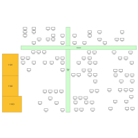 Sitzplan für das Büro Flowchart Template_ProcessOn